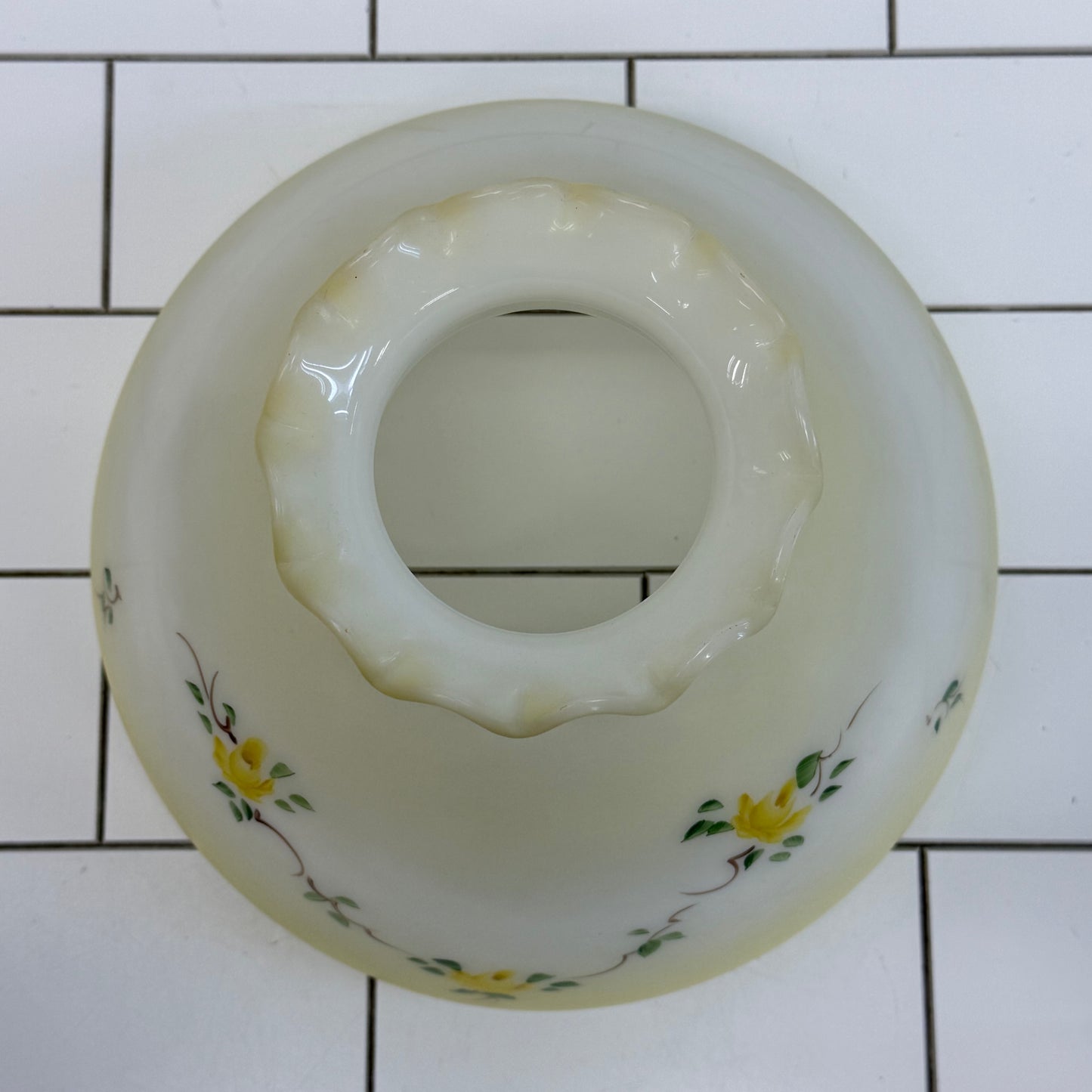 KYSO Brass Electric Hurricane Lamp Glass Shade 1950s