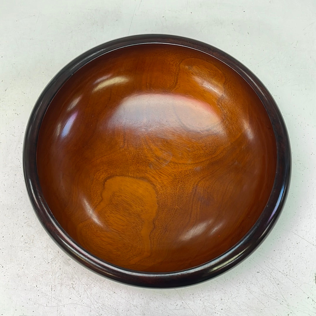 Vintage CaribCraft Mahogany Salad Bowl Set, 11 Piece