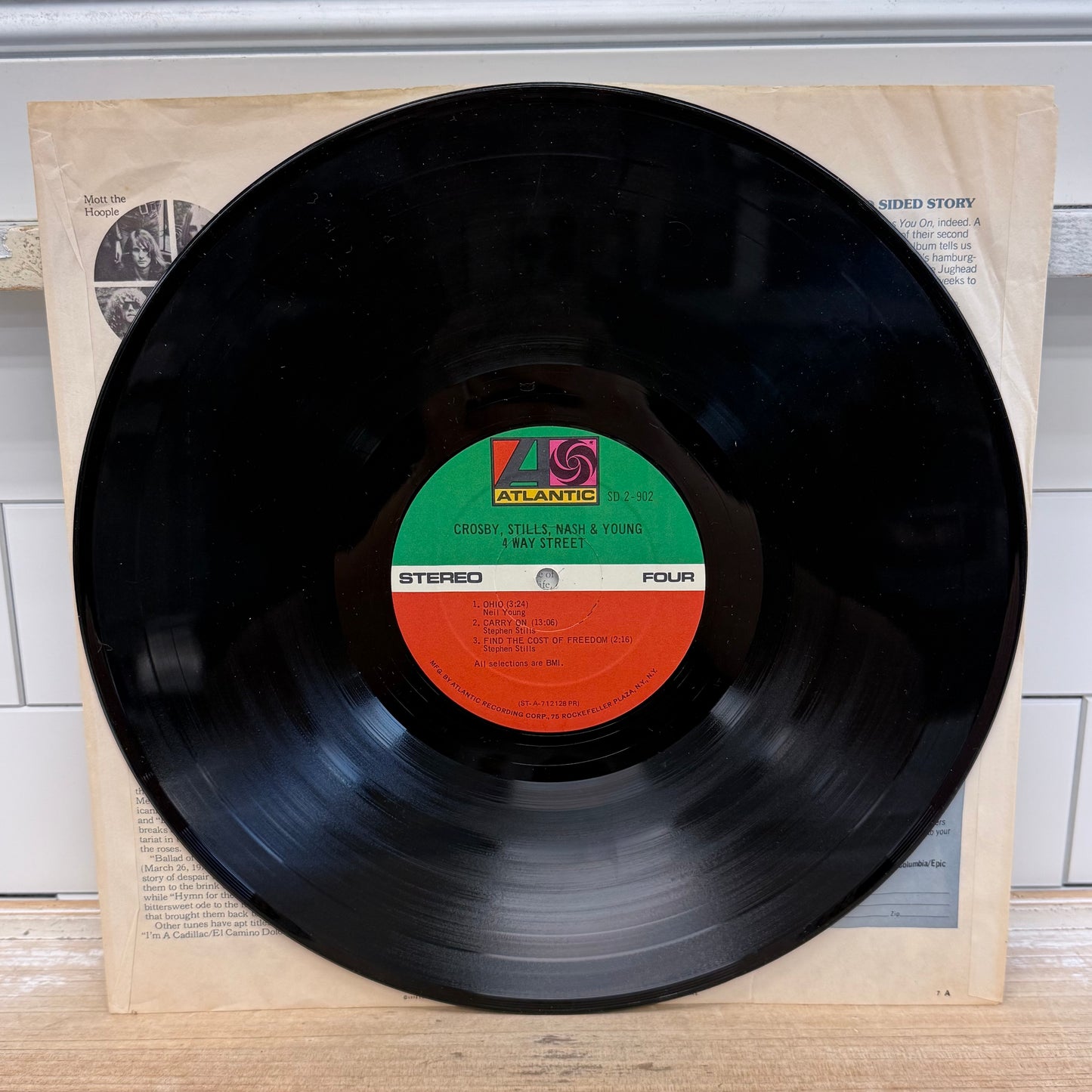 Crosby Stills Nash & Young 4 Way Street Double LP 1971