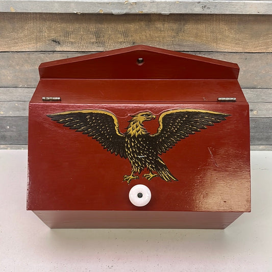 Handcrafted Wooden Storage Box, 1990s