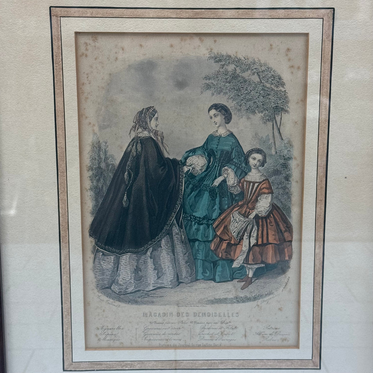 Magasin des Demoiselles Paris Fashion Prints Set of 2 1861