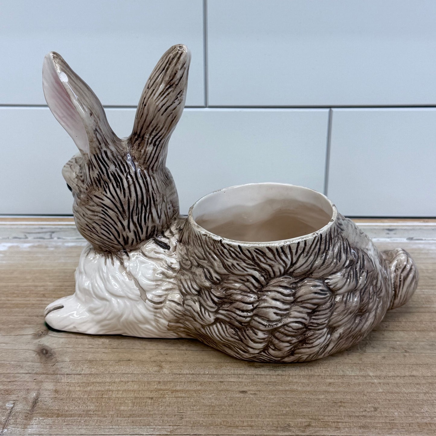 Holland Floral Inc Bunny Planter 1994 Ceramic Rabbit