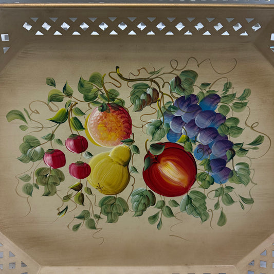 Nashco Hand Painted Toleware Serving Tray