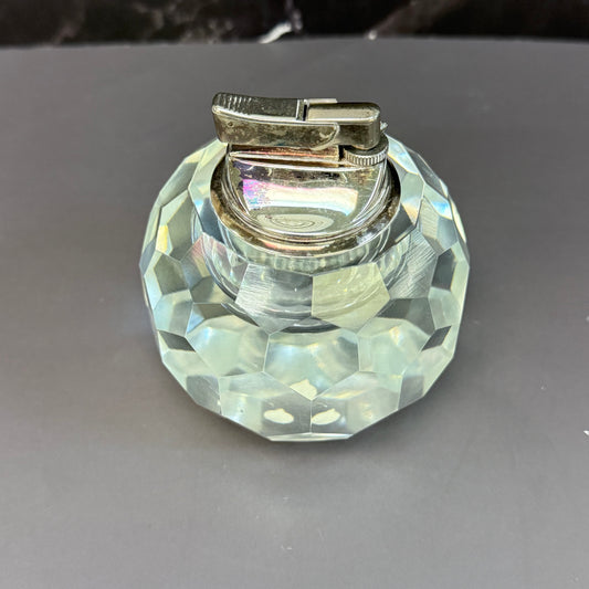 Post House Cut Crystal Table Lighter