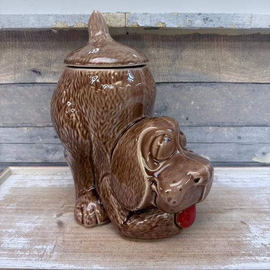 McCoy Pottery Thinking Hound Dog Cookie Jar, #0272
