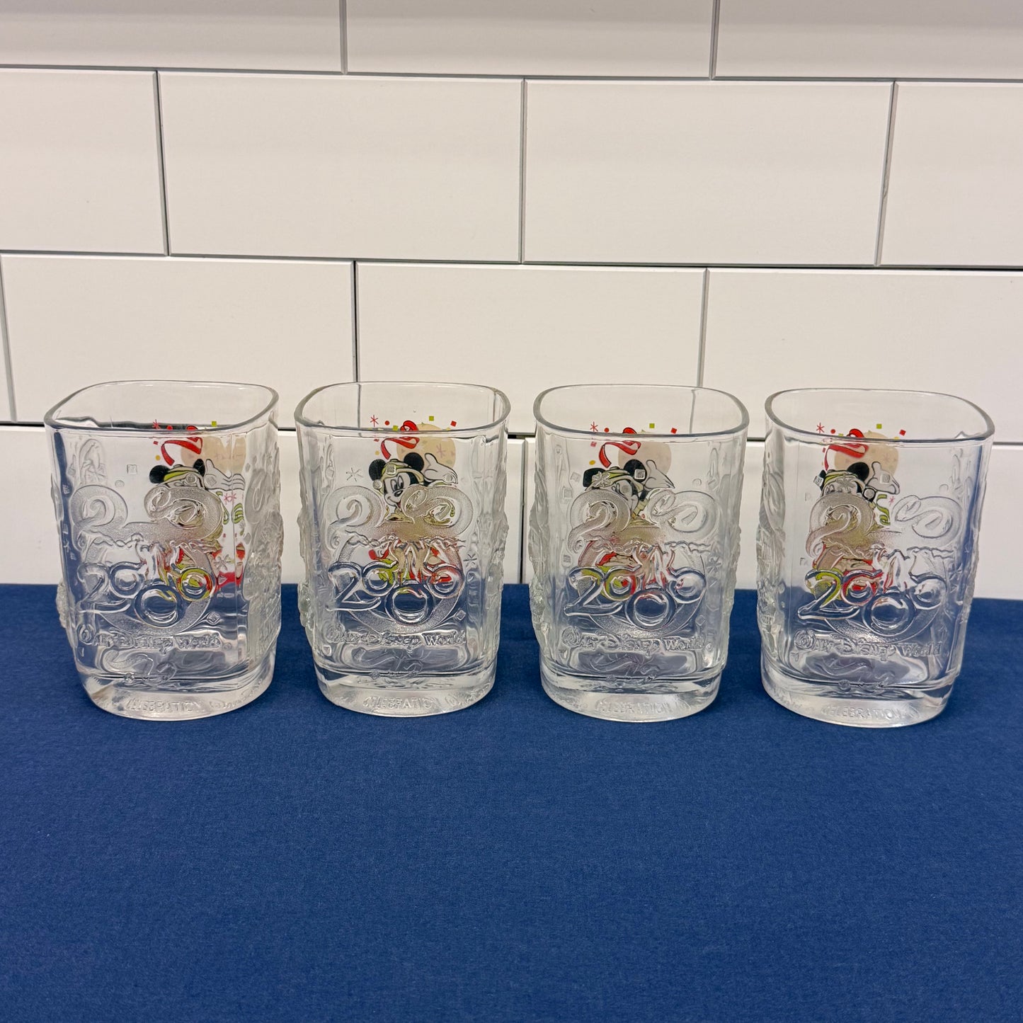 McDonald's Disney World 2000 Animal Kingdom Glasses Set of 4