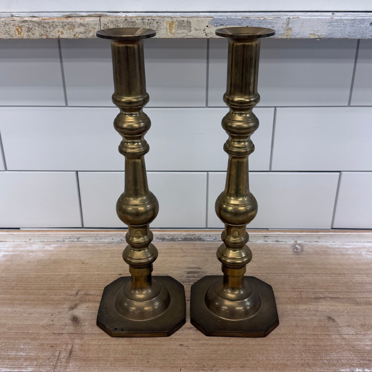 Solid Brass Candle Holder Selection