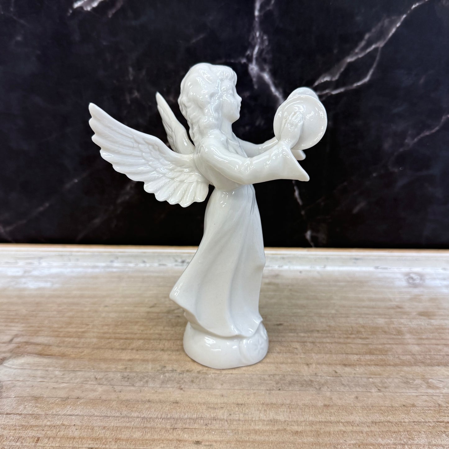 Dresden Style Angel Figurine, Porcelain