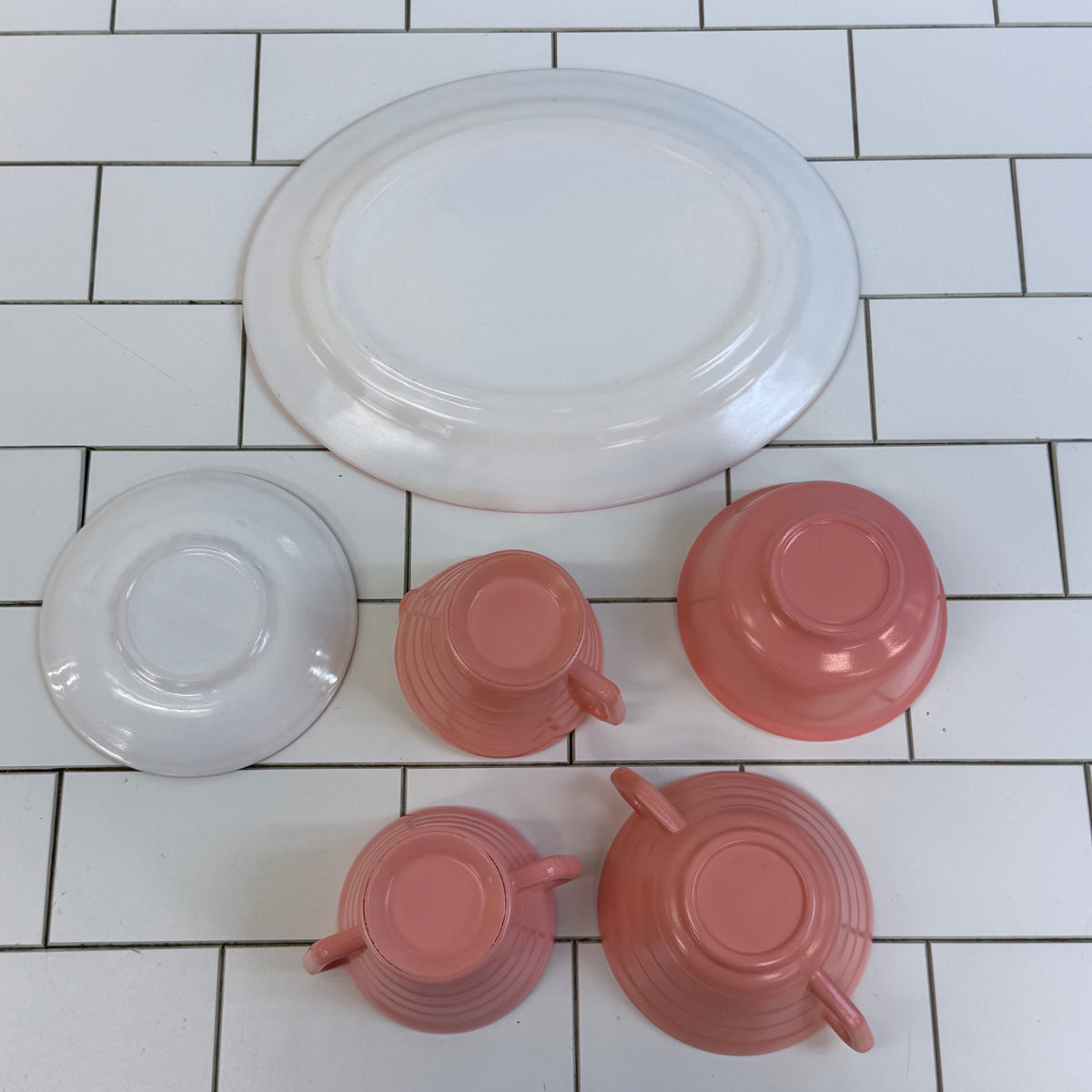 Hazel Atlas Moderntone Pastel Platonite Dish Selection