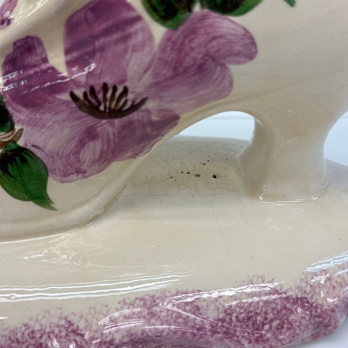 Clinchfield Boot Vase, Artware Pottery Victorian