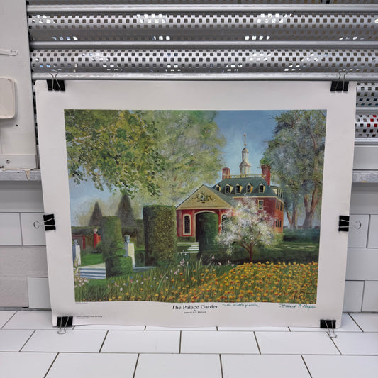 Donald T Regan Signed Print Palace Garden 1997 Limited Edition