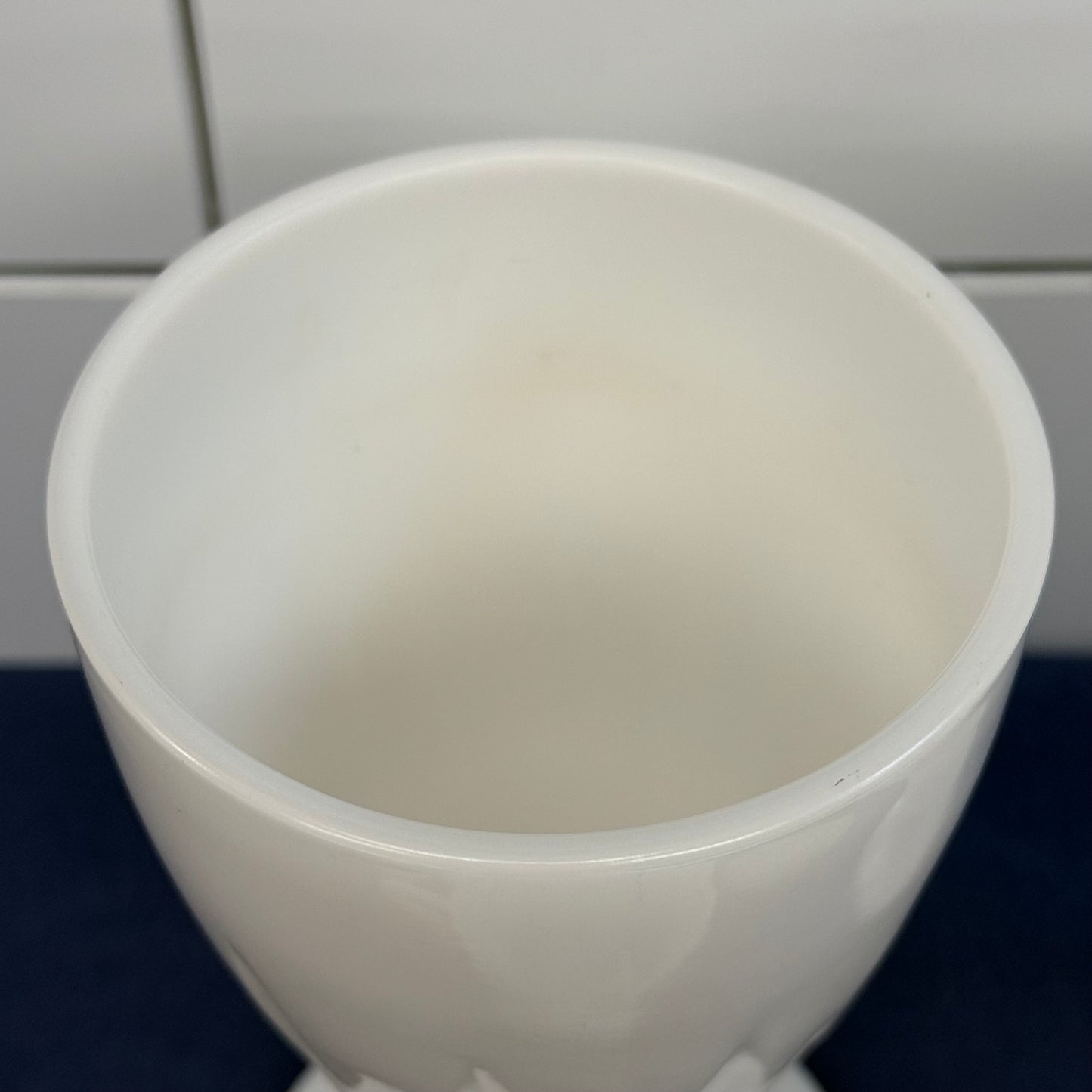 Milk Glass Drinkware Lot McKee Anchor Hocking Hazel-Atlas Vintage 1960s