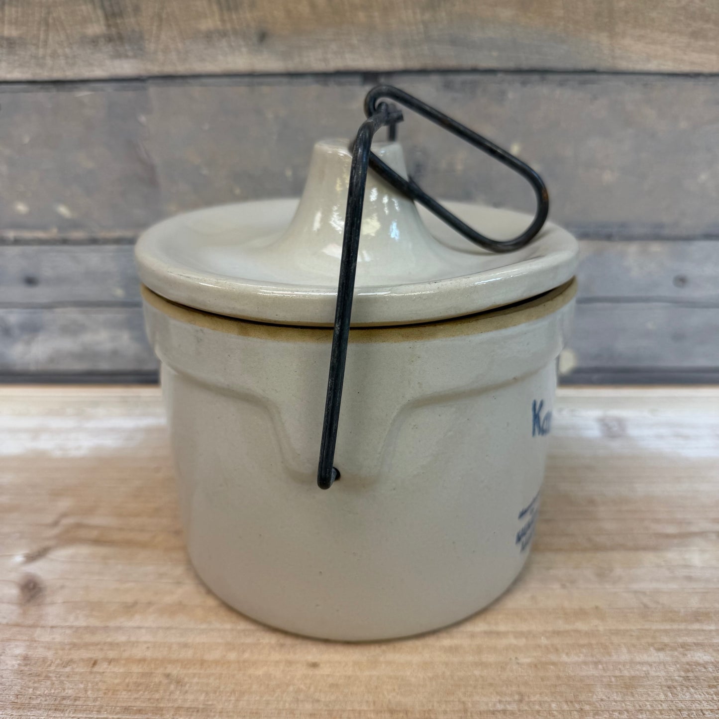 Kaukauna Klub Stoneware Crock with Lid, 1960s