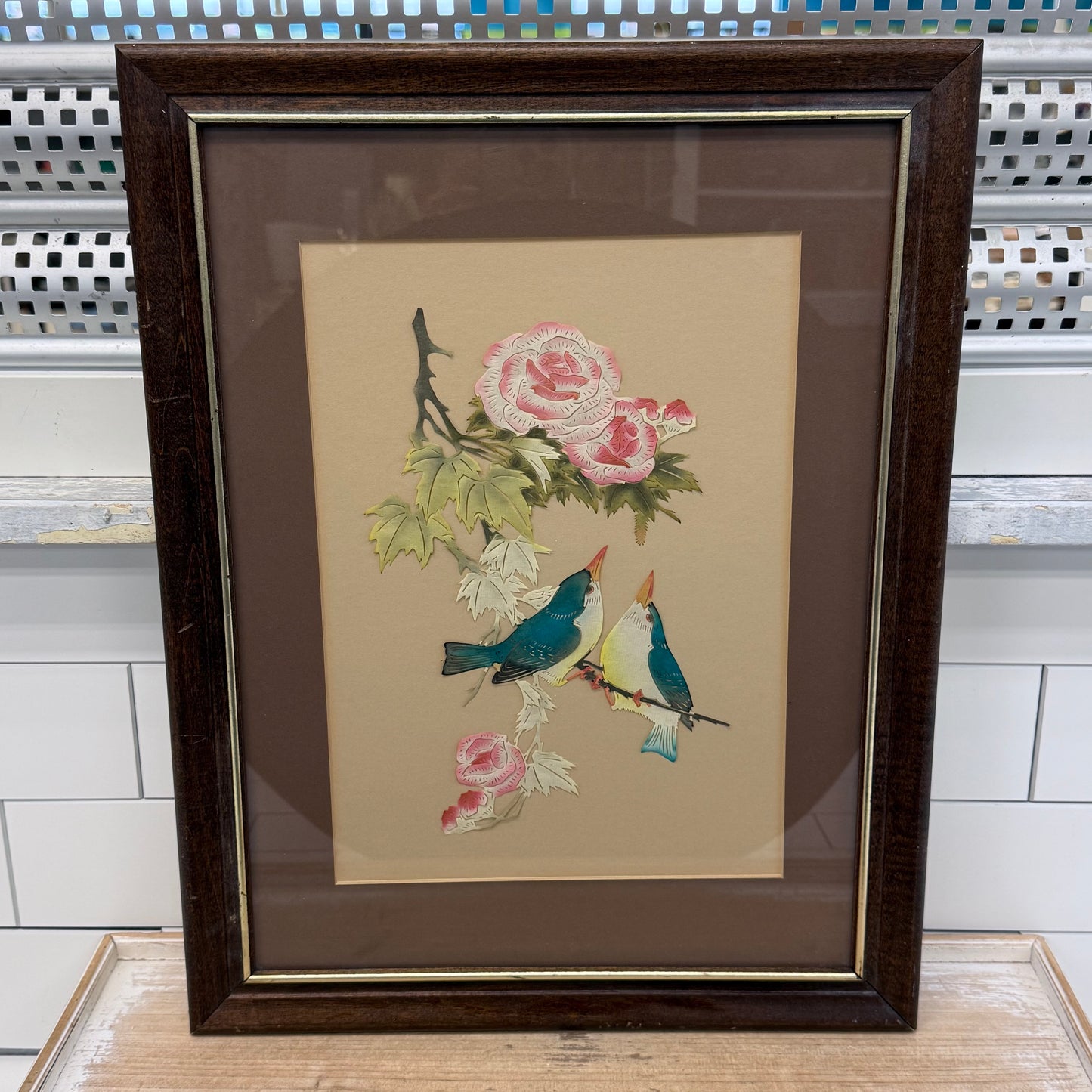 Chinese Cut Paper Art Flower & Bird