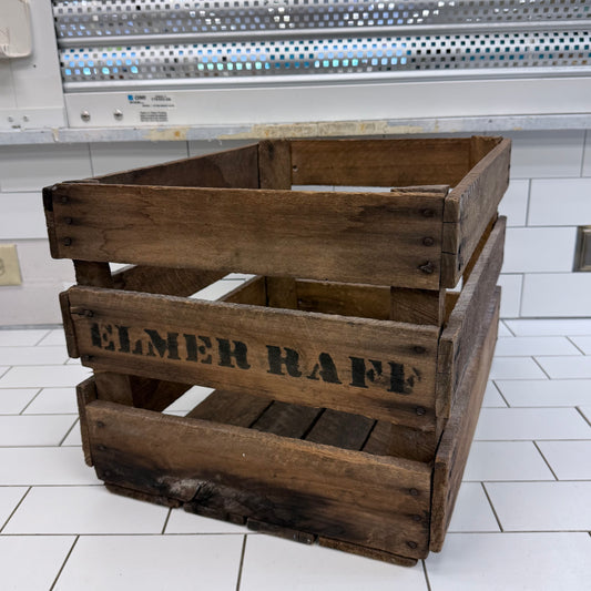 Wooden Produce Crate Rustic Farmhouse Decor