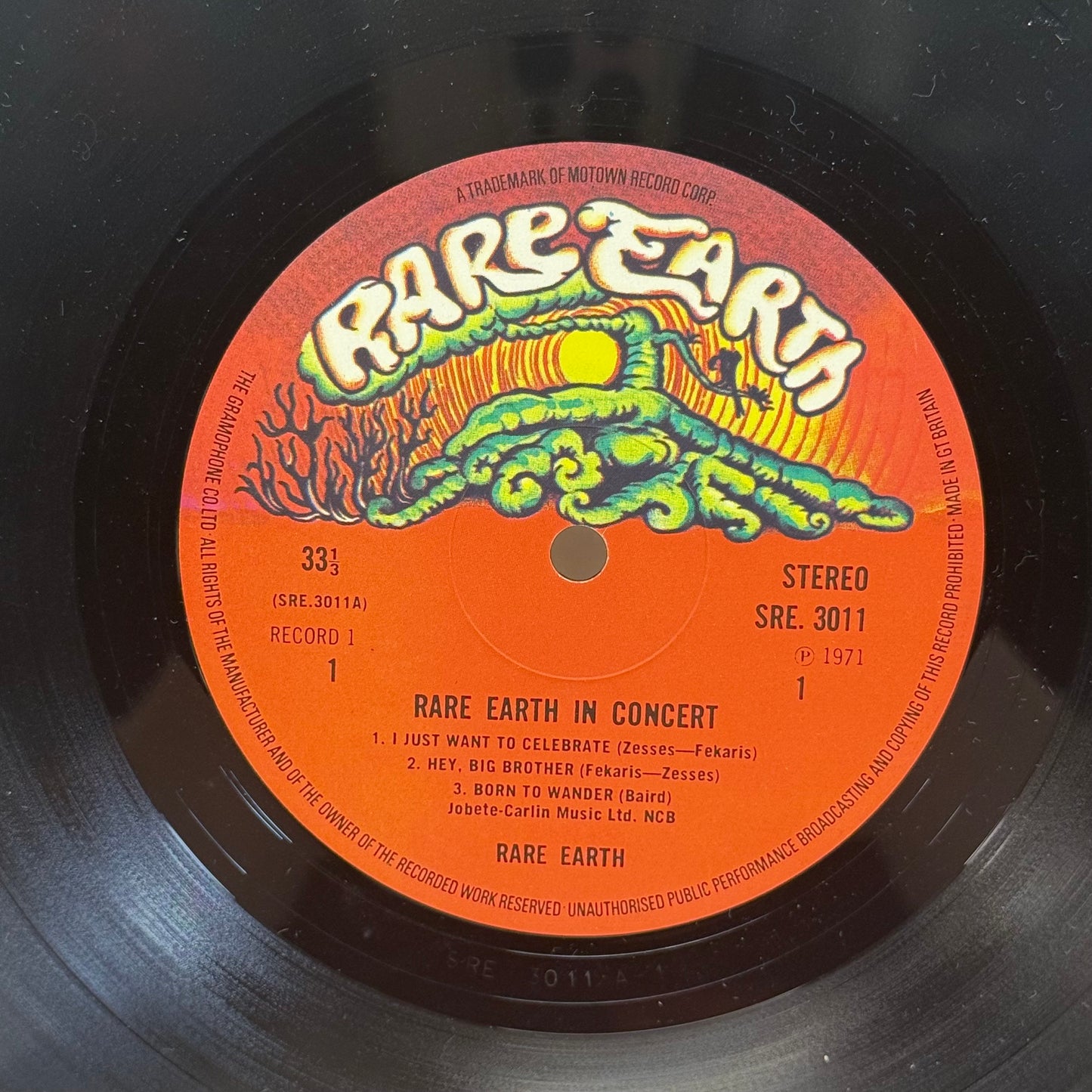 Rare Earth In Concert Double Vinyl Record LP 1971 #SRE 3011