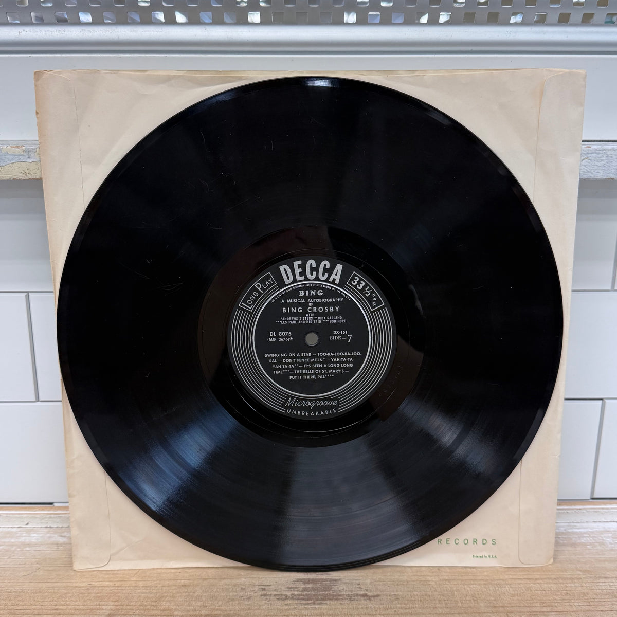 Bing Crosby A Musical Autobiography 5 LP Vinyl Set 1954 Decca DX-151