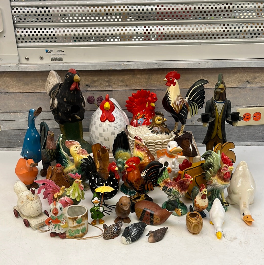 Chicken & Duck Figurine Selection