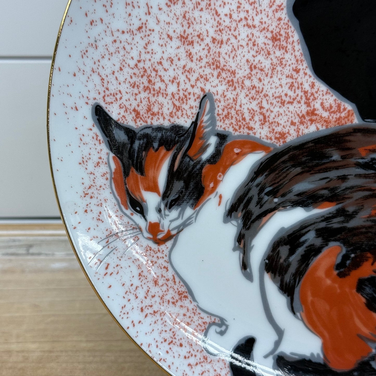 Steinlen Two Cats Plate MFA Boston Porcelain