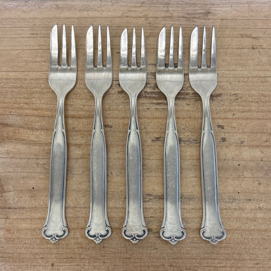 Wilhelm Seibel Silver plate Pastry Fork Set of 5