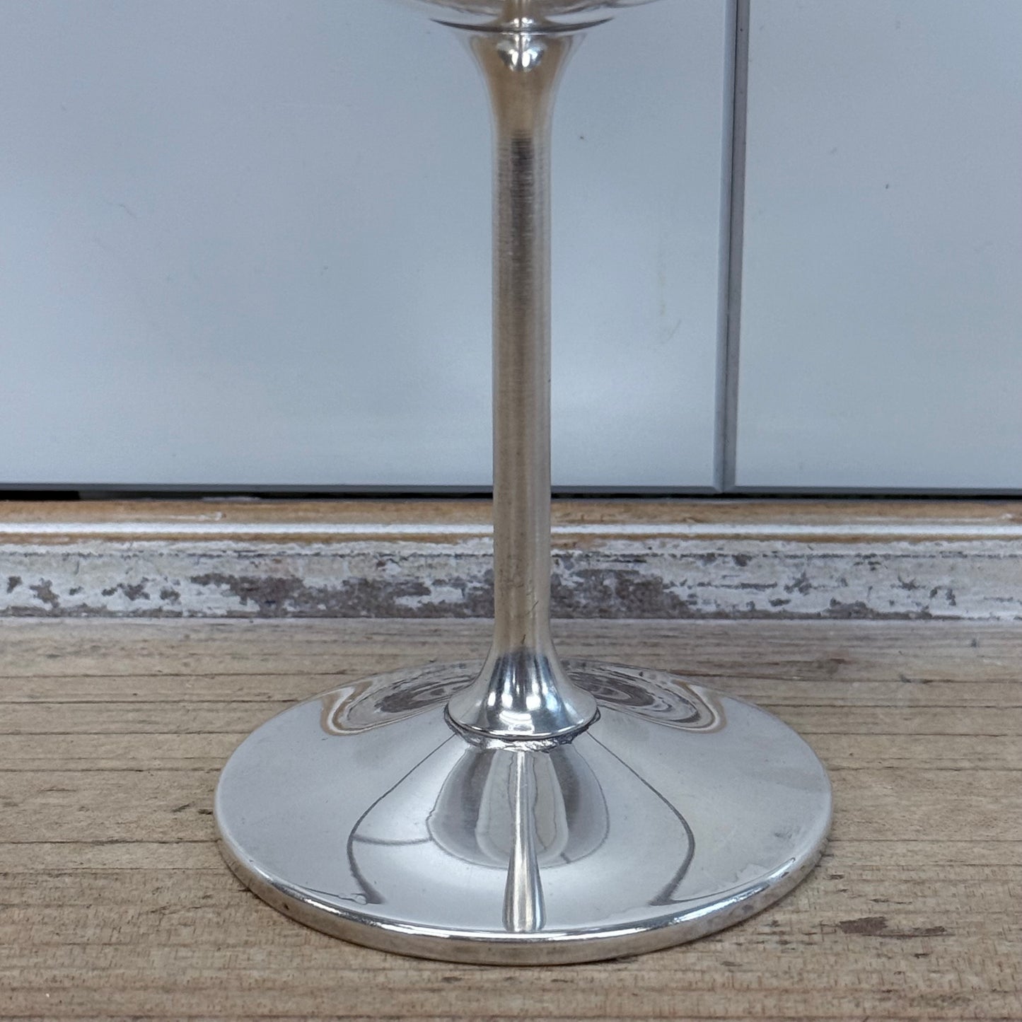Spanish Silver Plate Wine Goblets Set of 6 Vintage 1960s
