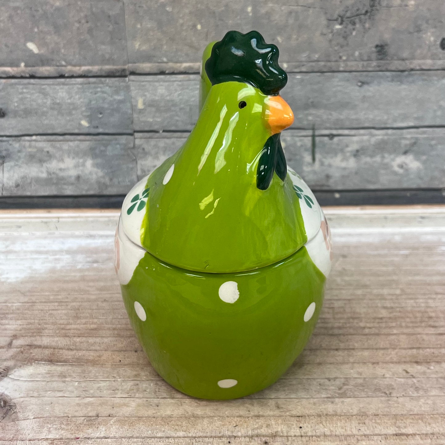 Patchwork Chicken Salt & Pepper Shaker & Jar Set