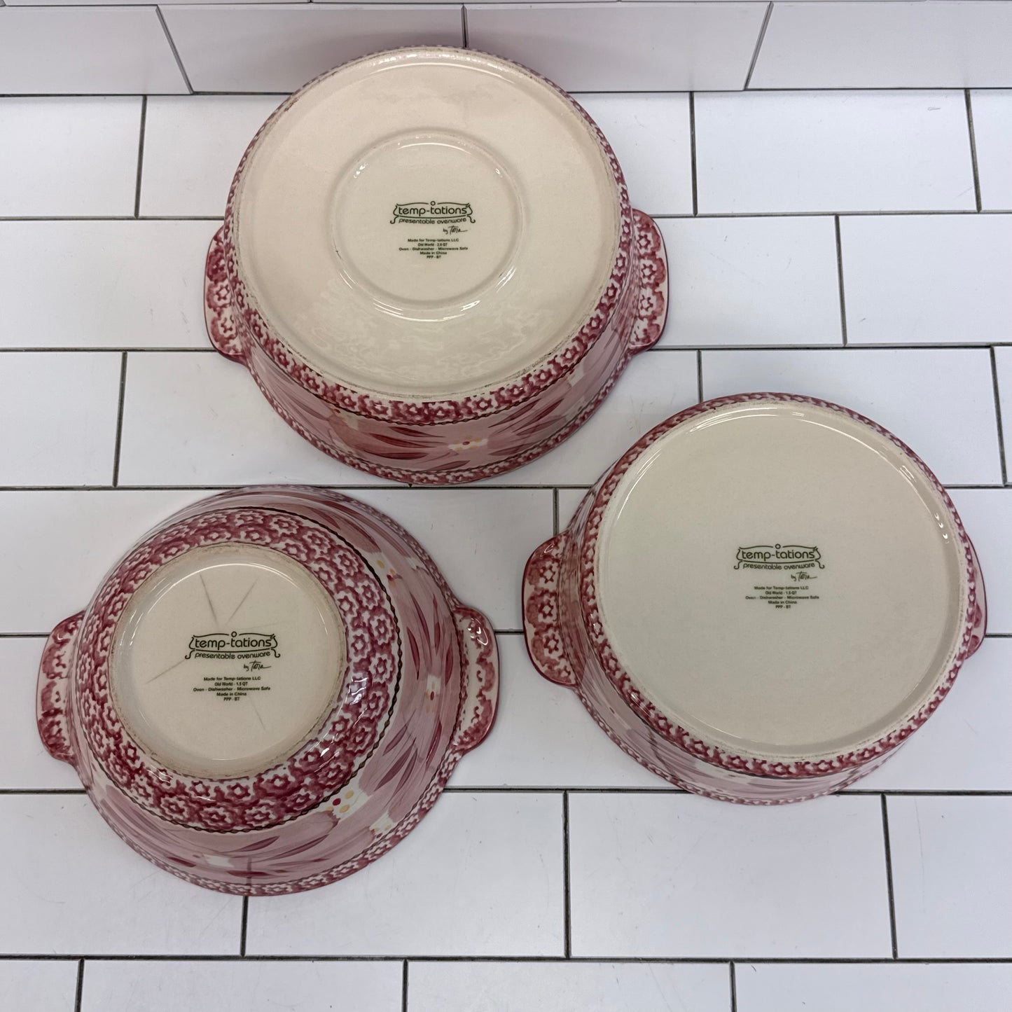 Temp-tations Serving Bowls Old World Tara Set of 3