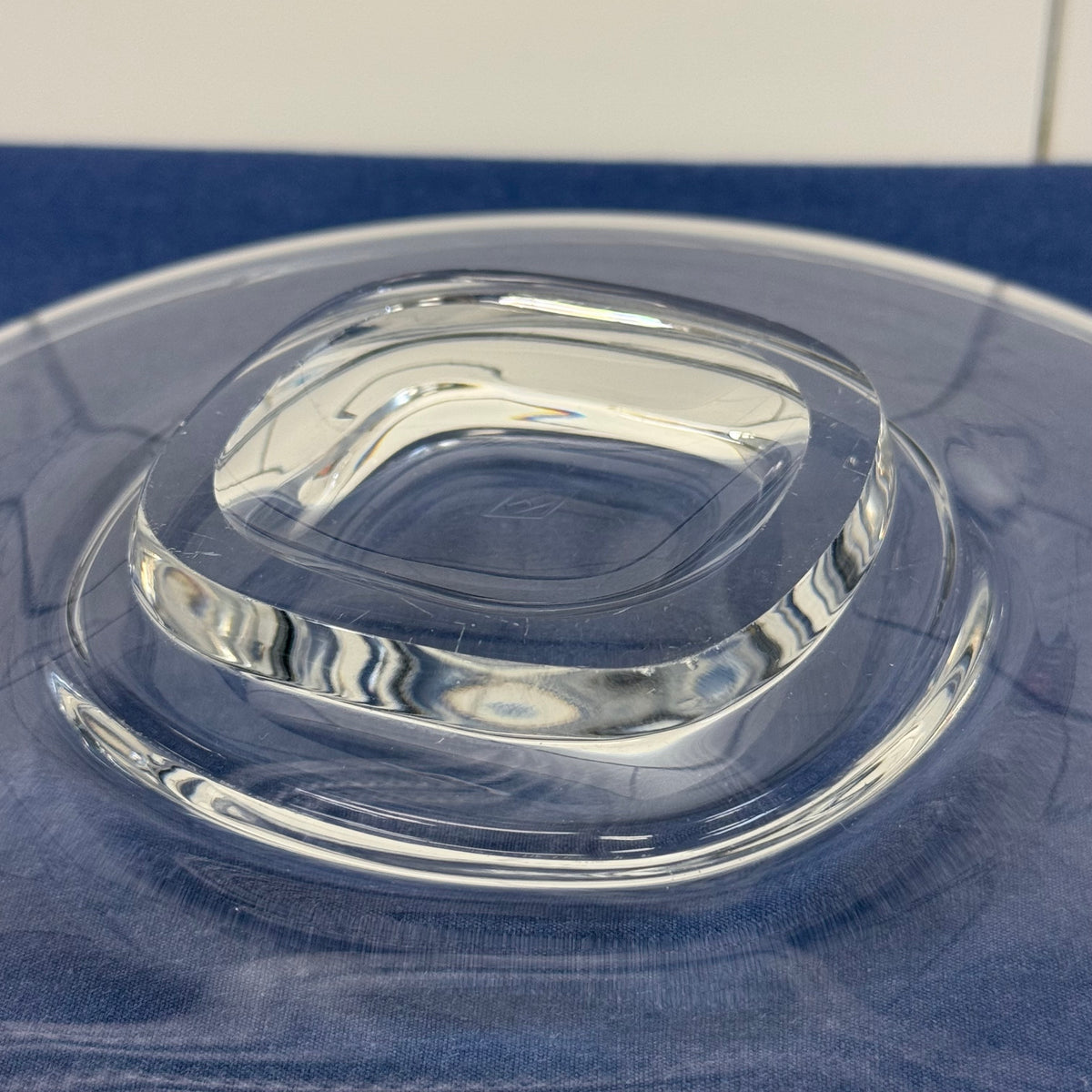 Heisey Clear Glass Bowl and Underplate Set Elegant Glass