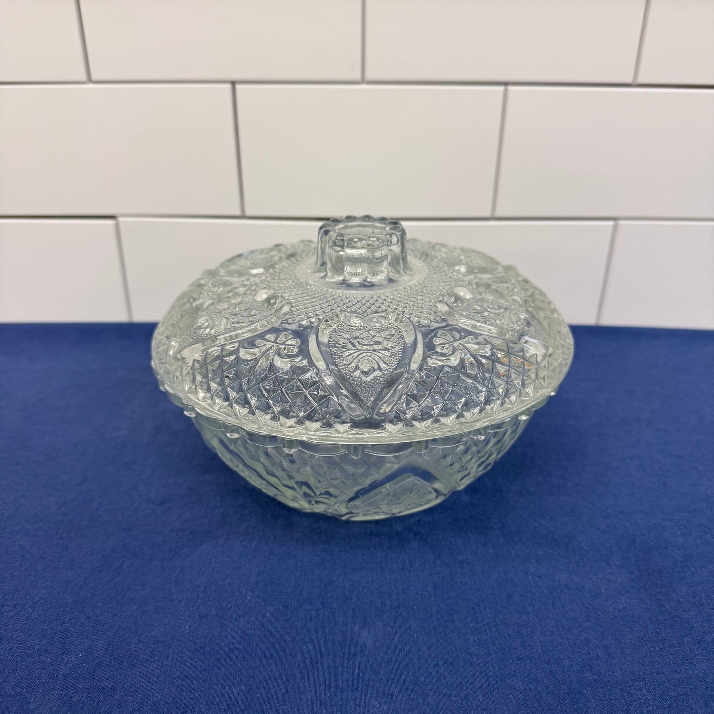 FNG Bowl, Pressed Glass
