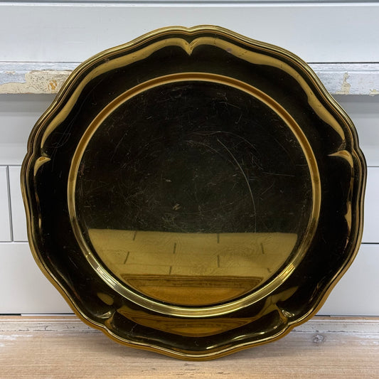 Seiden Brass Tray & Dish Set Hollywood Regency Decor