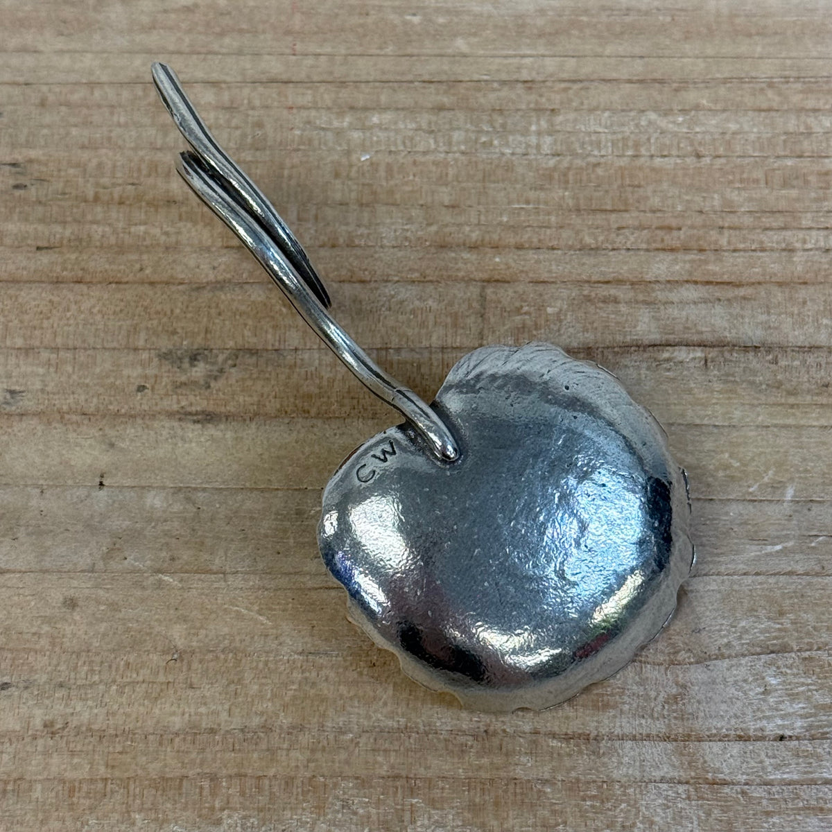 Colonial Williamsburg Apple Shell Tea Caddy Spoon