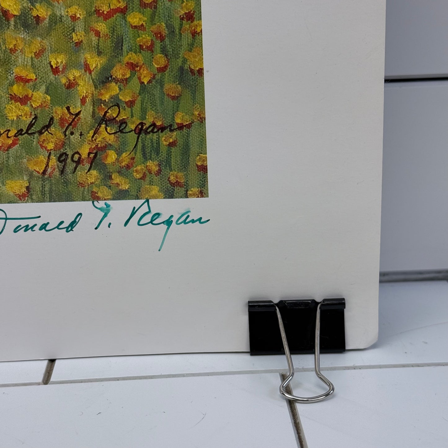 Donald T Regan Signed Print Palace Garden 1997 Limited Edition