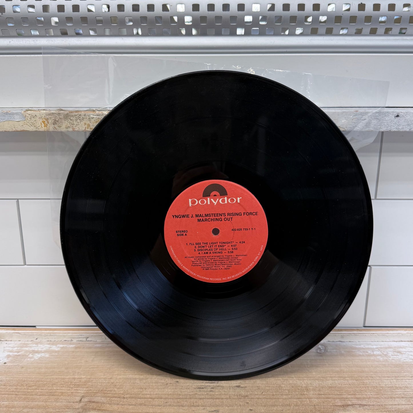 Yngwie Malmsteen Rising Force Marching Out Vinyl Record 1985 LP