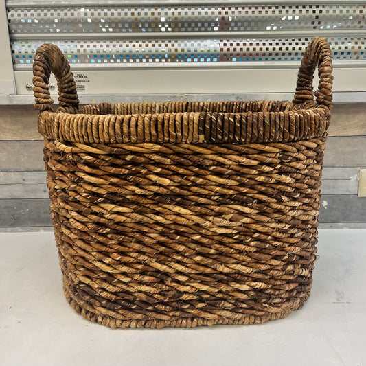 Rustic Woven Abaca Storage Basket