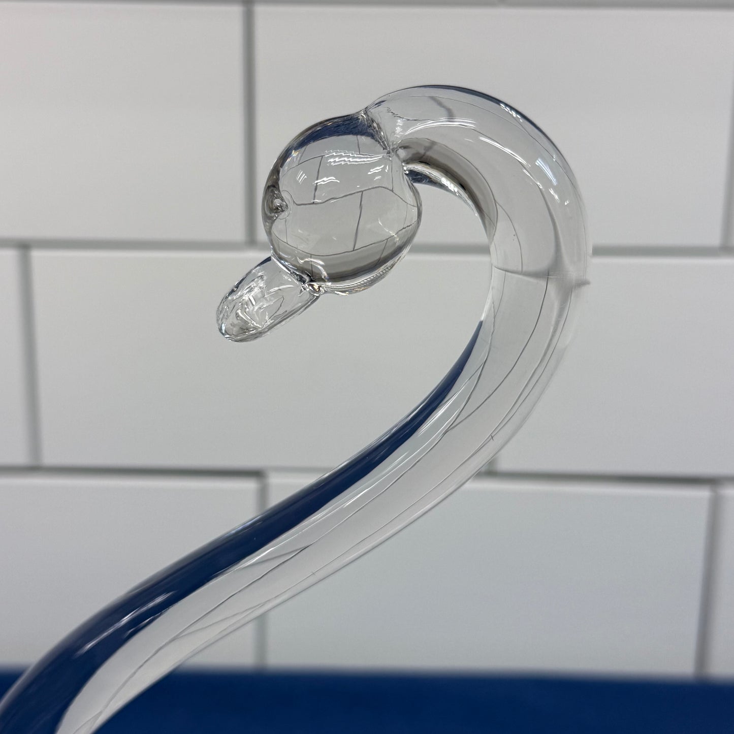 Duncan & Miller Glass Swan Dish