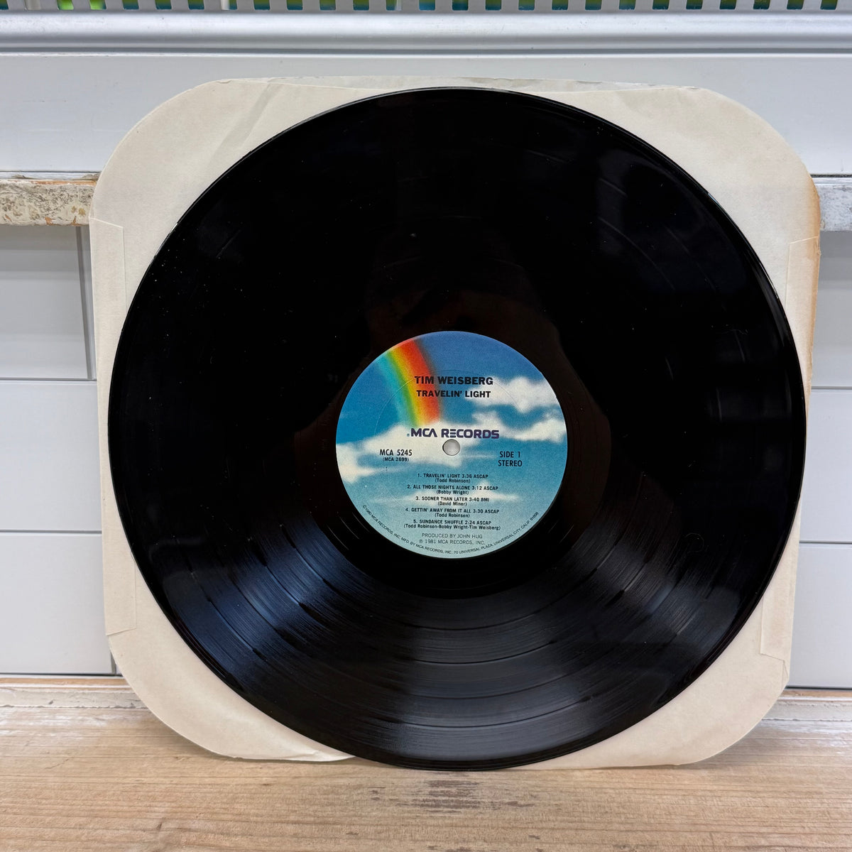 Tim Weisberg Travelin’ Light Vinyl LP 1981 MCA #MCA-5245