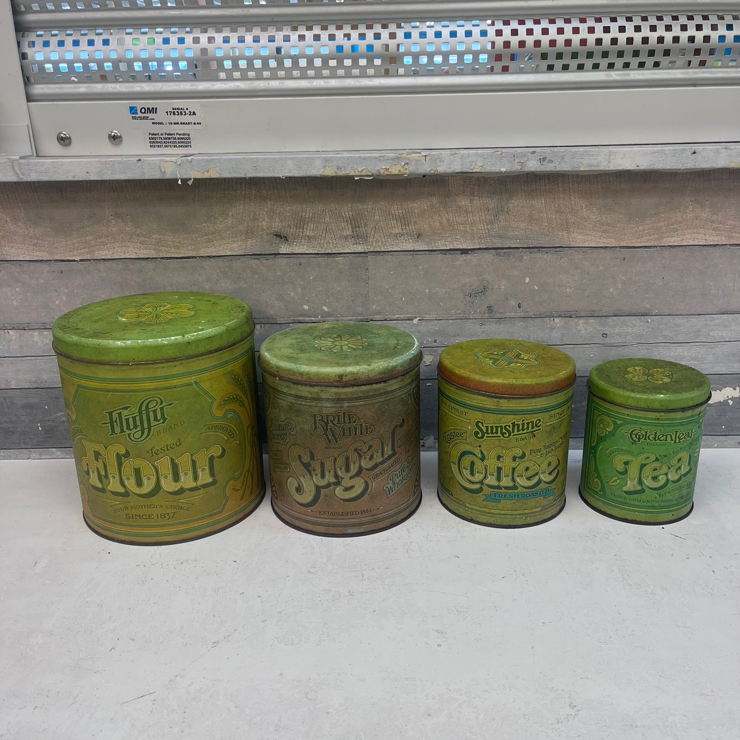 Ballonoff Metal Kitchen Canister Set of 4, 1977