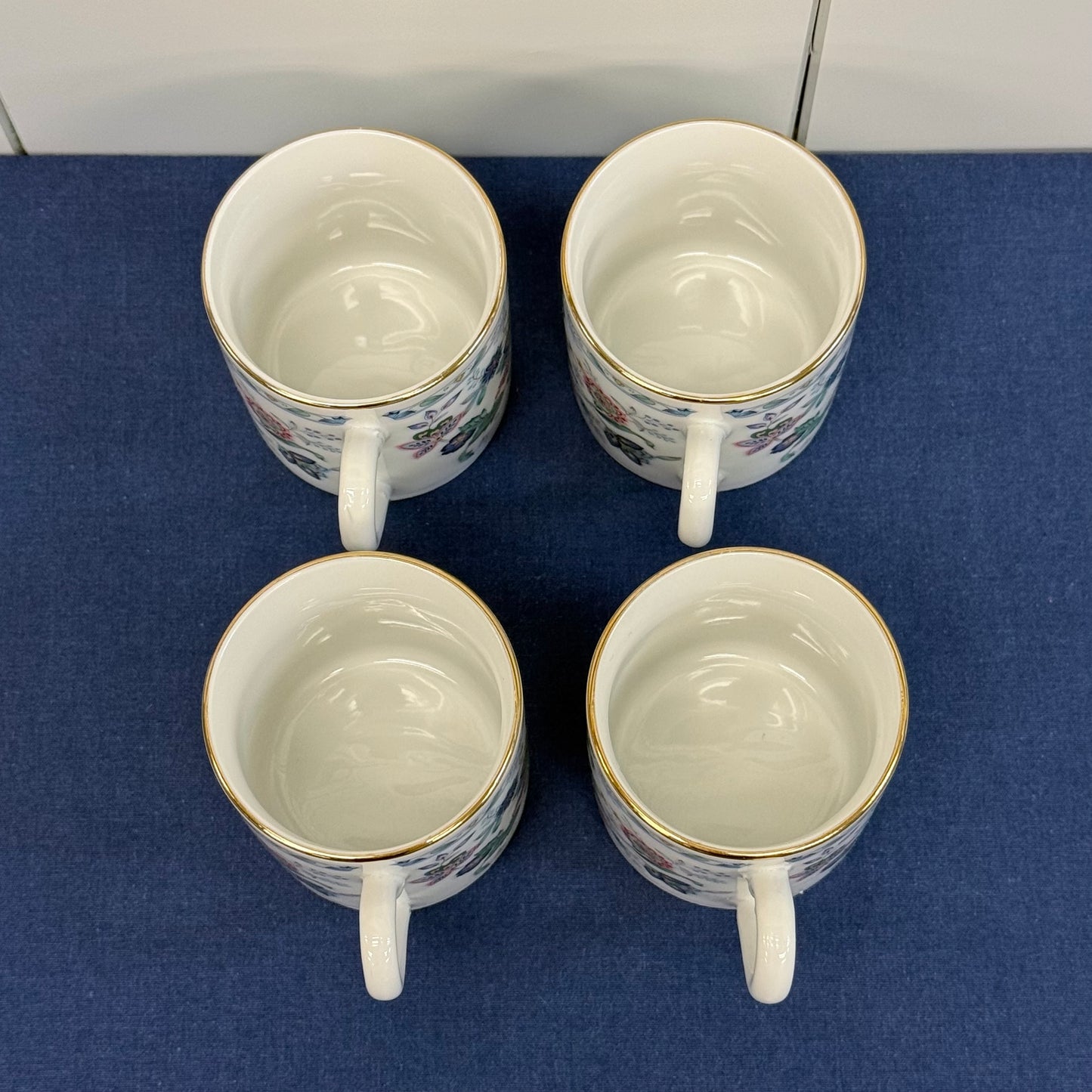 Andrea by Sadek Garden of India Demitasse Cups Saucers Set 4