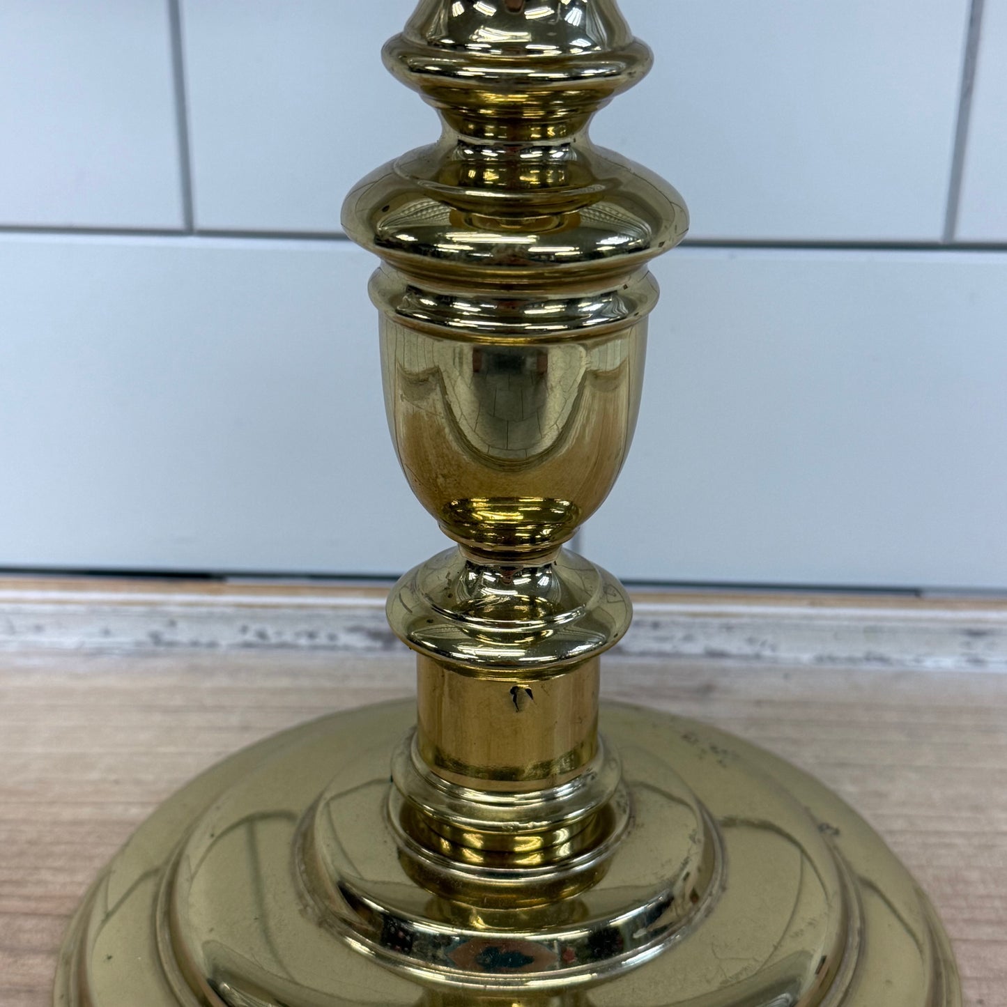 Virginia Metalcrafters Brass Candle Holder CW 16-34