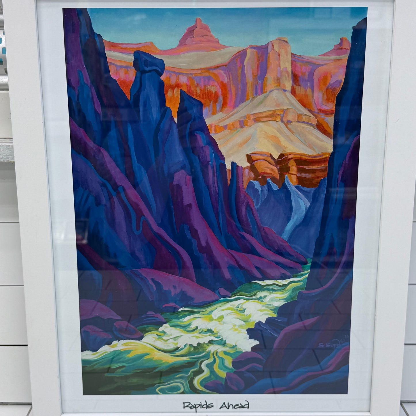 Serena Supplee Rapids Ahead Giclée, Signed 2013