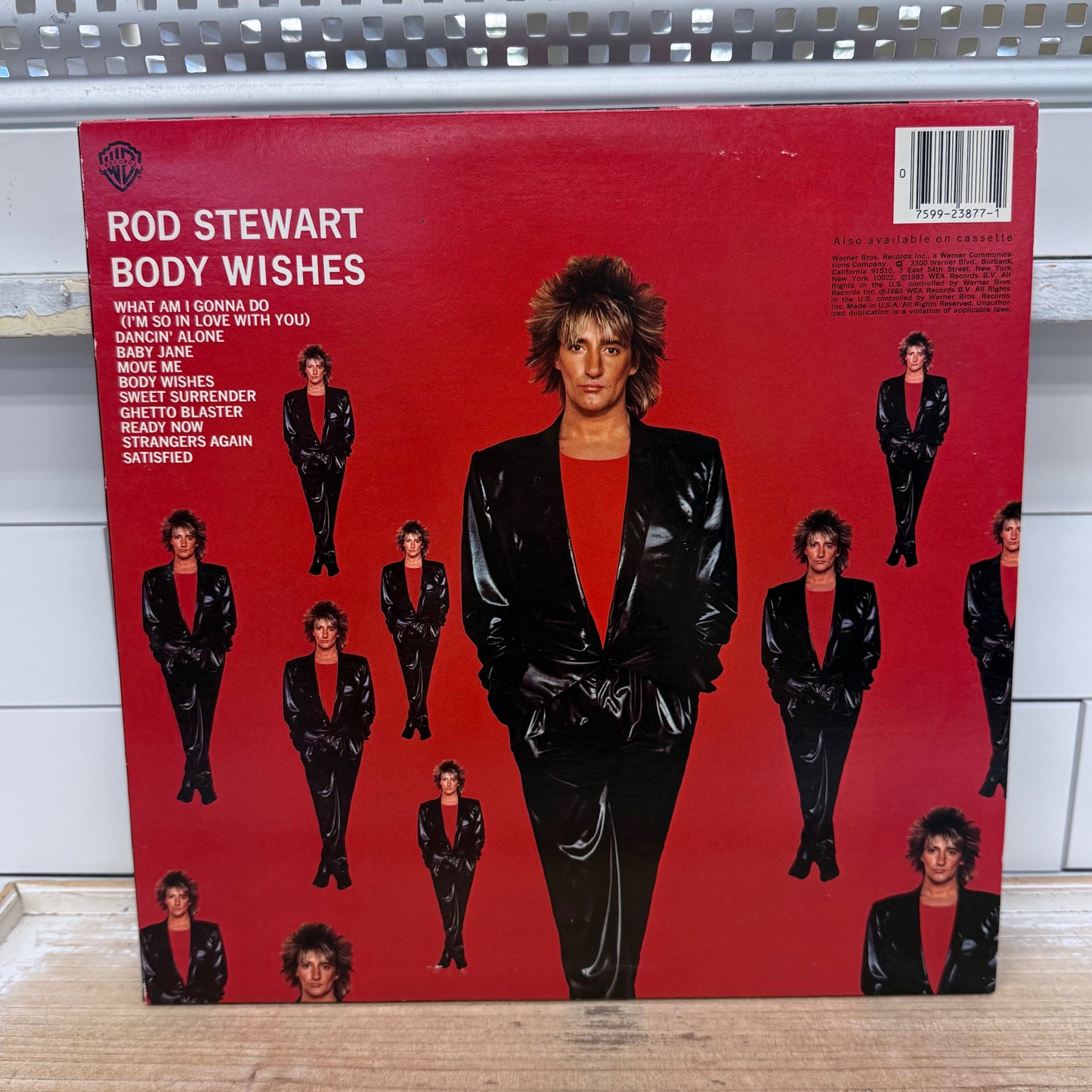 Rod Stewart Body Wishes Vinyl Record LP 1983 Warner #1-23877
