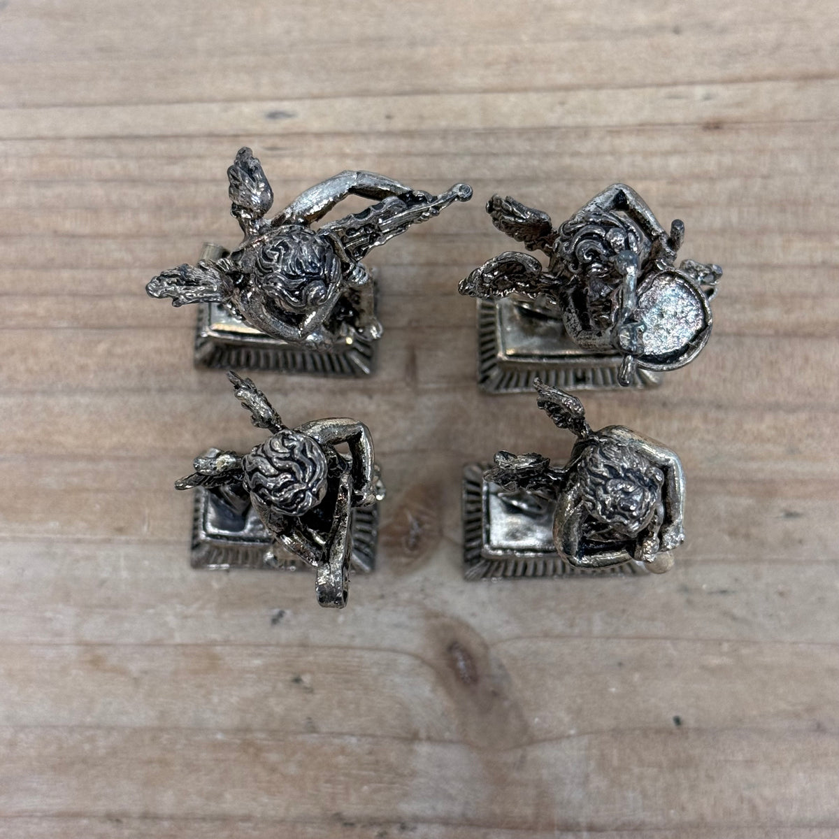 Angel Musician Place Card Holders Set of 4 Boxed Cherubs