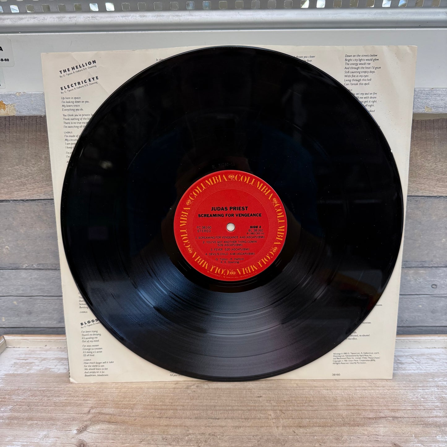 Judas Priest Screaming for Vengeance Vinyl Record, 1982