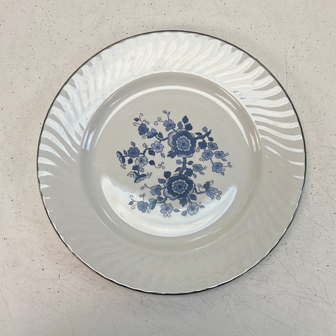 Wedgwood Royal Blue Ironstone Plates 10”, Set of 6