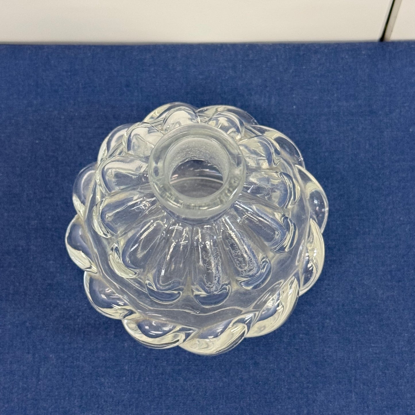 Vintage Bird Stopper Perfume Bottle Art Glass Vanity Decor