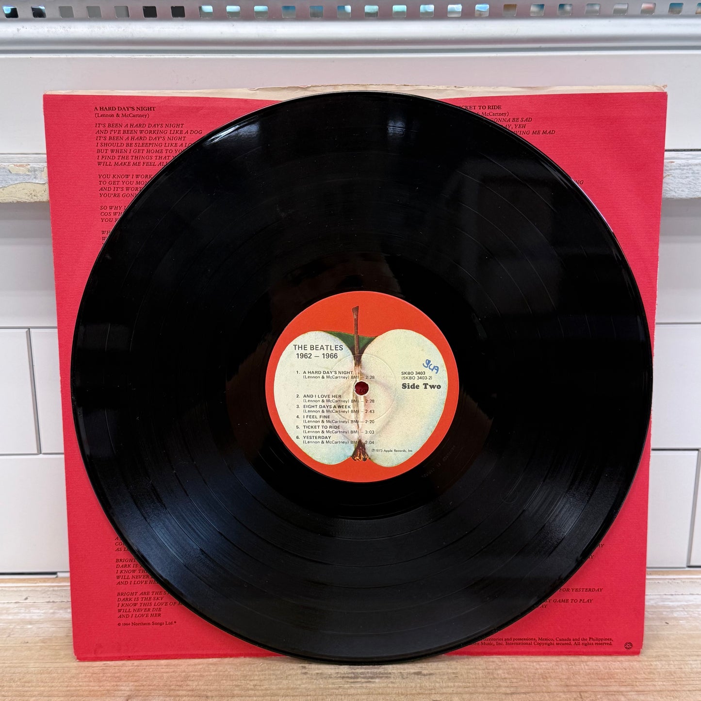 The Beatles 1962-1966 Red Album Double Vinyl LP 1973 #SKBO 3403