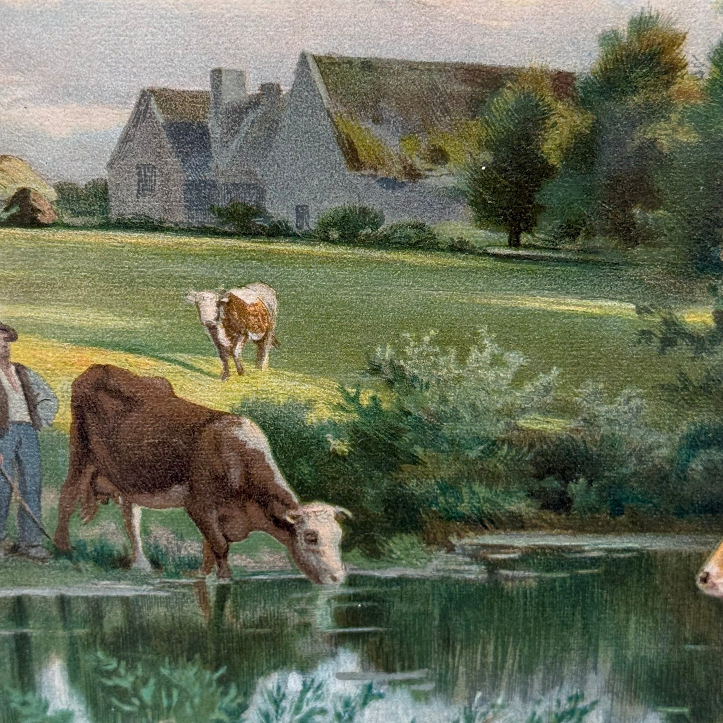 The Pasture After Édouard Debat-Ponsan Lithograph 1903