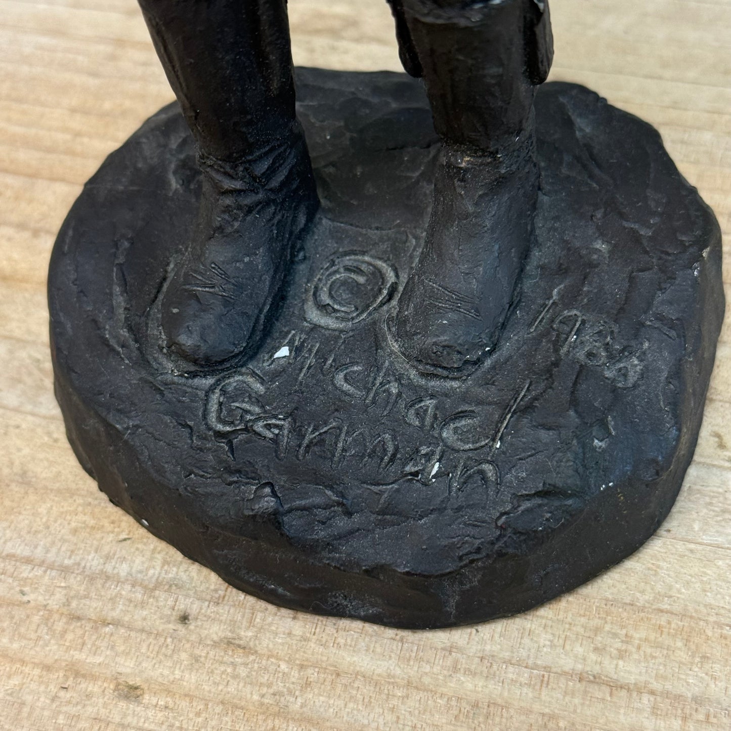 Michael Garman Wild West Shooter Figurine, Signed 1986