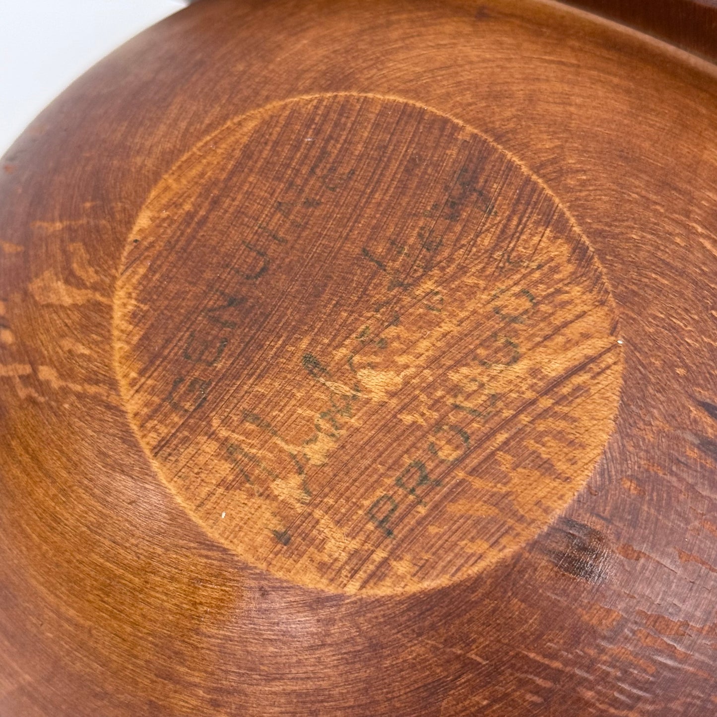 Woodcraftery Handled Double Wooden Serving Bowl Server