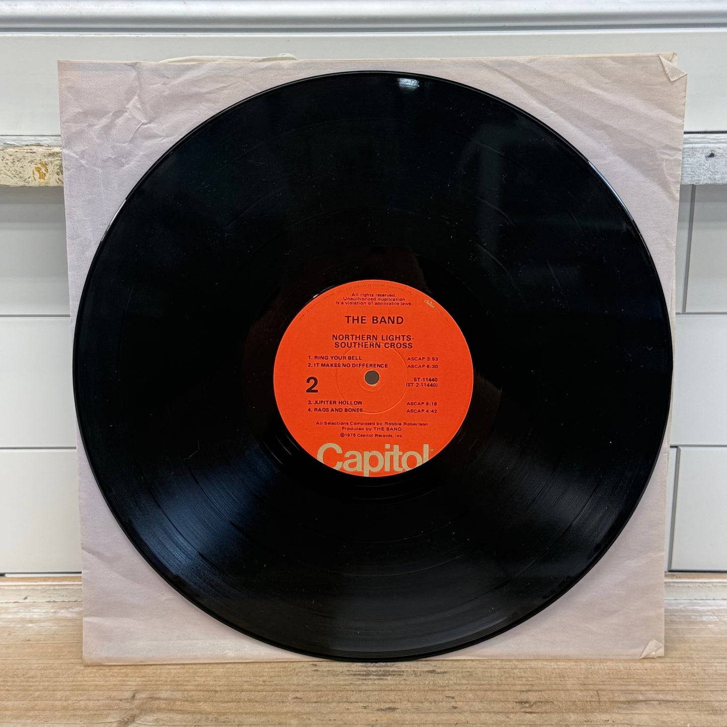 The Band Northern Lights-Southern Cross Vinyl Record LP 1975 #ST-11440